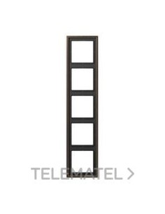 MARCO QUÍNTUPLE ACERO LATÓN ANTIK