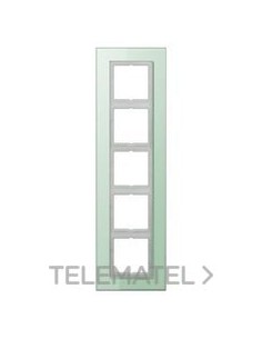 MARCO EMB.QUÍNTUPLE 115x399mm CRIST.