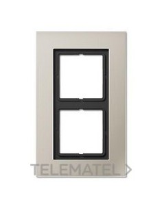 MARCO EMBELLECEDOR DOBLE 115x186mm ACERO