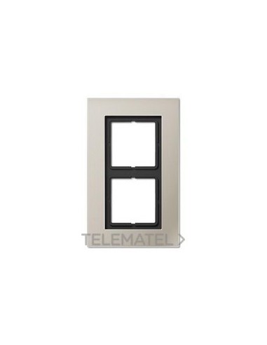 MARCO EMBELLECEDOR DOBLE 115x186mm ACERO