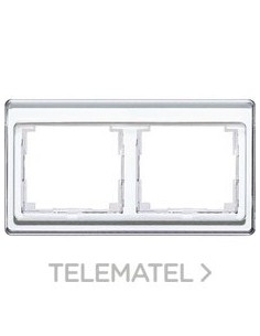 MARCO DOBLE HORIZONTAL BRONCE-ORO