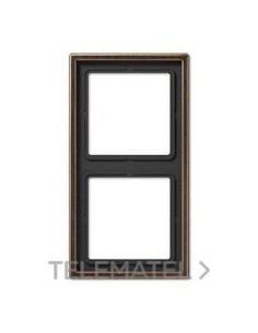 MARCO DOBLE ACERO LATÓN ANTIK