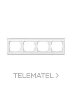 MARCO CUÁDRUPLE HORIZONTAL BLANCO ALPINO