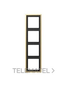 MARCO CUÁDRUPLE ACERO LATÓN CLASSIC