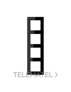 MARCO A550 CUADRUPLE NEGRO TERMOPLÁSTICO