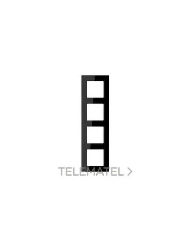 MARCO A550 CUADRUPLE NEGRO TERMOPLÁSTICO