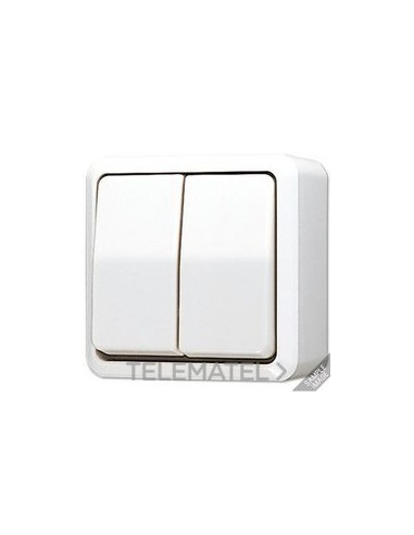 INTERRUPTOR DBL.SUPF.AP600 BL