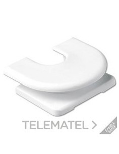 ENTRADA CABLES PARA CANAL 15x15 MARRÓN