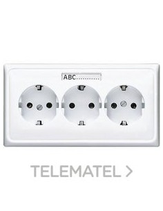 ENCHUFE x3 CAN.CBL.INSC.CD BL ALP.