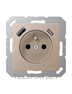 ENCHUFE SIST.FRANCÉS/BELGA USB-AC CAVA