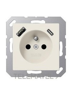 ENCHUFE SIST.FRANCÉS/BELGA USB-AC BL