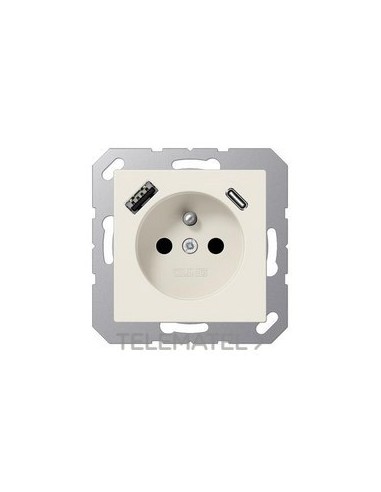 ENCHUFE SIST.FRANCÉS/BELGA USB-AC BL