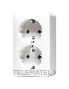 ENCHUFE SCHUKO® DBL.AP600 BL ALP.