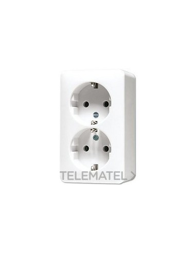 ENCHUFE SCHUKO® DBL.AP600 BL ALP.