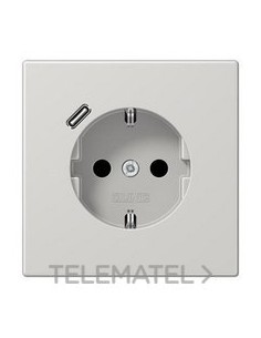 ENCHUFE SCHUKO® USB TIPO C LS GR