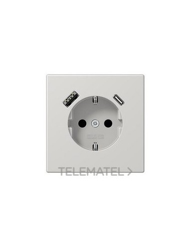 ENCHUFE SCHUKO® USB TIPO AC LS GR