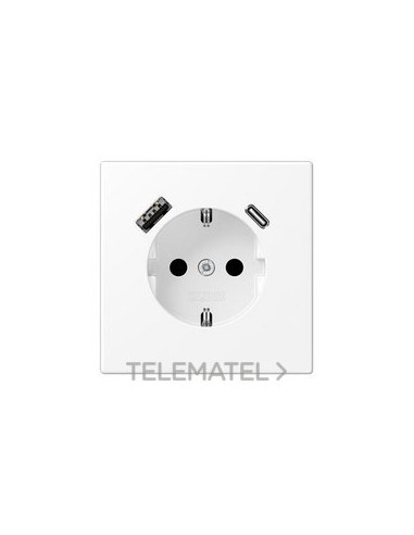 ENCHUFE SCHUKO® USB TIPO AC LS BLM.