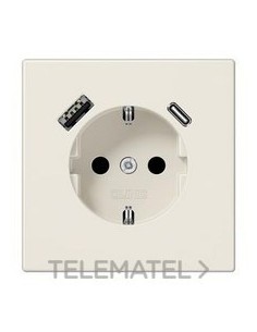 ENCHUFE SCHUKO® USB TIPO AC LS BL