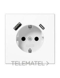 ENCHUFE SCHUKO® USB TIPO AC LS BL ALP.