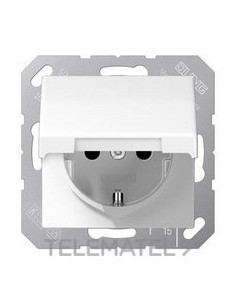 ENCHUFE SCHUKO CON TAPA ABATIBLE