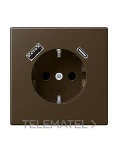 ENCHUFE SCHUKO® CAR.USB-AC LS LT.ANTIK