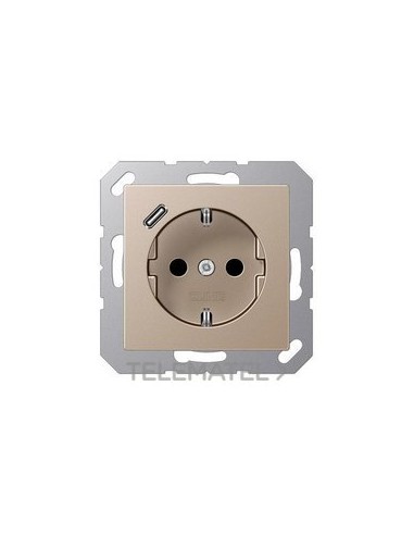 ENCHUFE SCHUKO® CARGADOR USB TIPO C CAVA