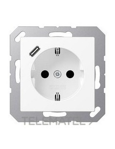 ENCHUFE SCHUKO® CAR.USB TIPO C BLM.