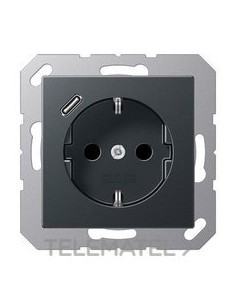 ENCHUFE SCHUKO® CAR.USB TIPO C ANTR.