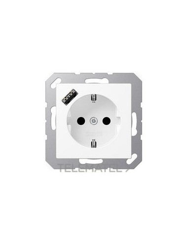 ENCHUFE SCHUKO® CAR.USB TIPO BLM.