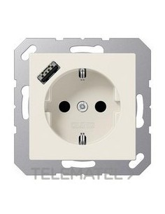 ENCHUFE SCHUKO® CAR.USB TIPO BL