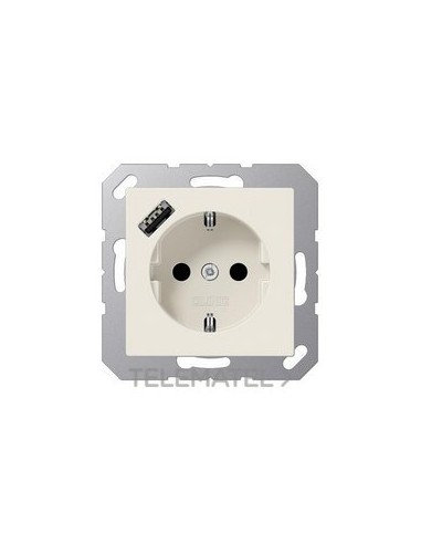 ENCHUFE SCHUKO® CAR.USB TIPO BL