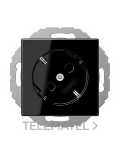 ENCHUFE SCHUKO® 45° PROTECCIÓN A NEGRO