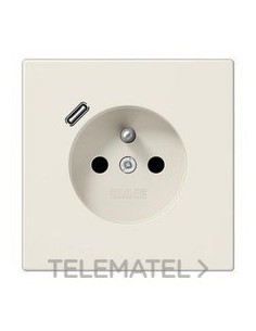 ENCHUFE FRANCÉS/BELGA USB-C LS BLANCO