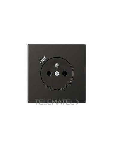 ENCHUFE FRANCÉS/BELGA USB-C LS ANTRACITA