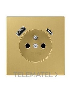 ENCHUFE FRANCÉS/BELGA USB-AC LS LT.CLR.