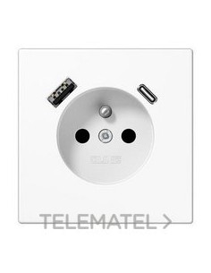 ENCHUFE FRANCÉS/BELGA USB-AC LS BL ALP.