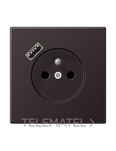 ENCHUFE FRANCÉS/BELGA USB-A LS DARK