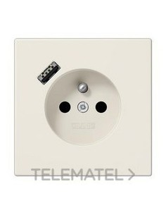 ENCHUFE FRANCÉS/BELGA USB-A LS BLANCO