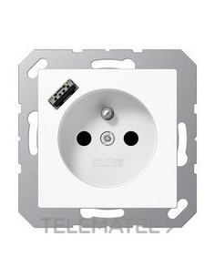 ENCHUFE FRANCÉS/BELGA USB-A BL ALP.