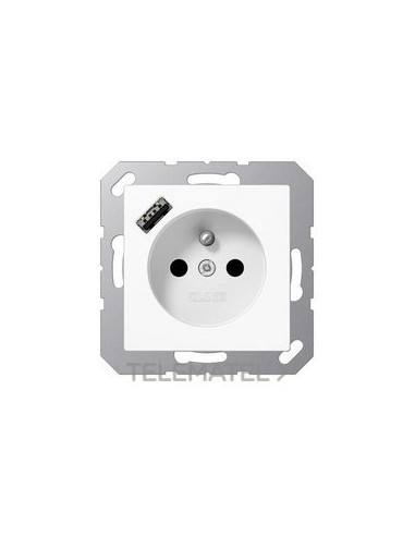 ENCHUFE FRANCÉS/BELGA USB-A BL ALP.