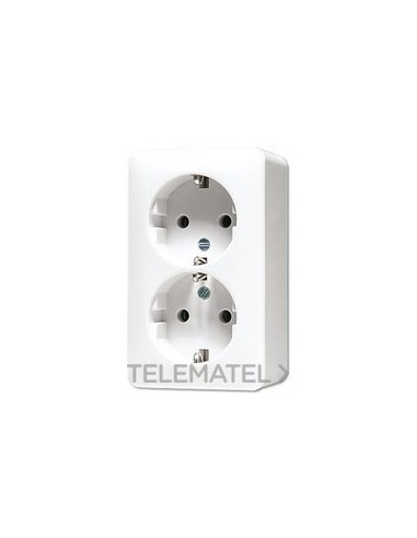 ENCHUFE DBL.PROT.AP600 BL ALP.