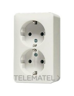 ENCHUFE DBL.PROT.AP600 BL