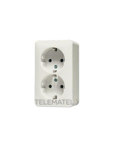 ENCHUFE DBL.PROT.AP600 BL