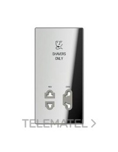 CAZOLETA ENCHUFE AFEITAR LS CROMADO