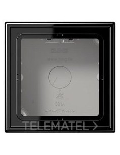 CAJA SUPERFÍCIE SIMPLE 81x81x47mm NEGRO