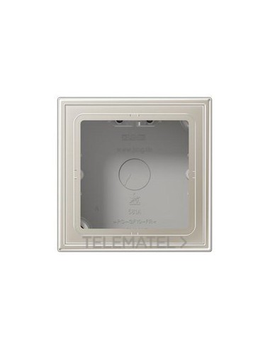 CAJA SUPERFÍCIE SIMPLE 81x81x47mm ACERO