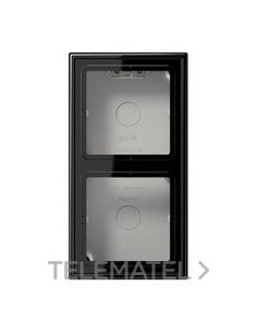 CAJA SUPERFÍCIE DOBLE 152x81x47mm NEGRO