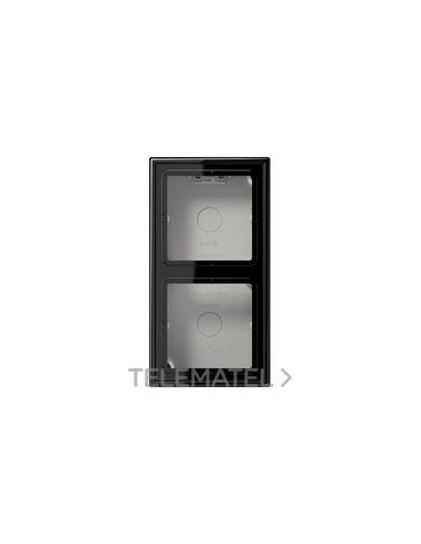 CAJA SUPERFÍCIE DOBLE 152x81x47mm NEGRO