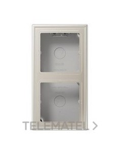 CAJA SUPERFÍCIE DOBLE 152x81x47mm ACERO