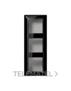 CAJA SUPERFÍCIE CON MARCO TRIPLE NEGRO